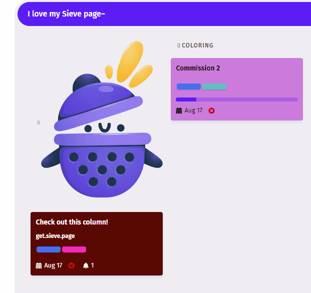 Sieve page
